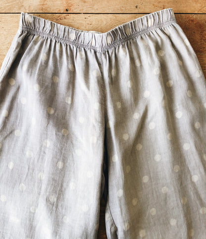 Contemporary Polka Dot Linen Pant