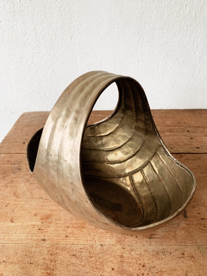 Vintage Brass Basket