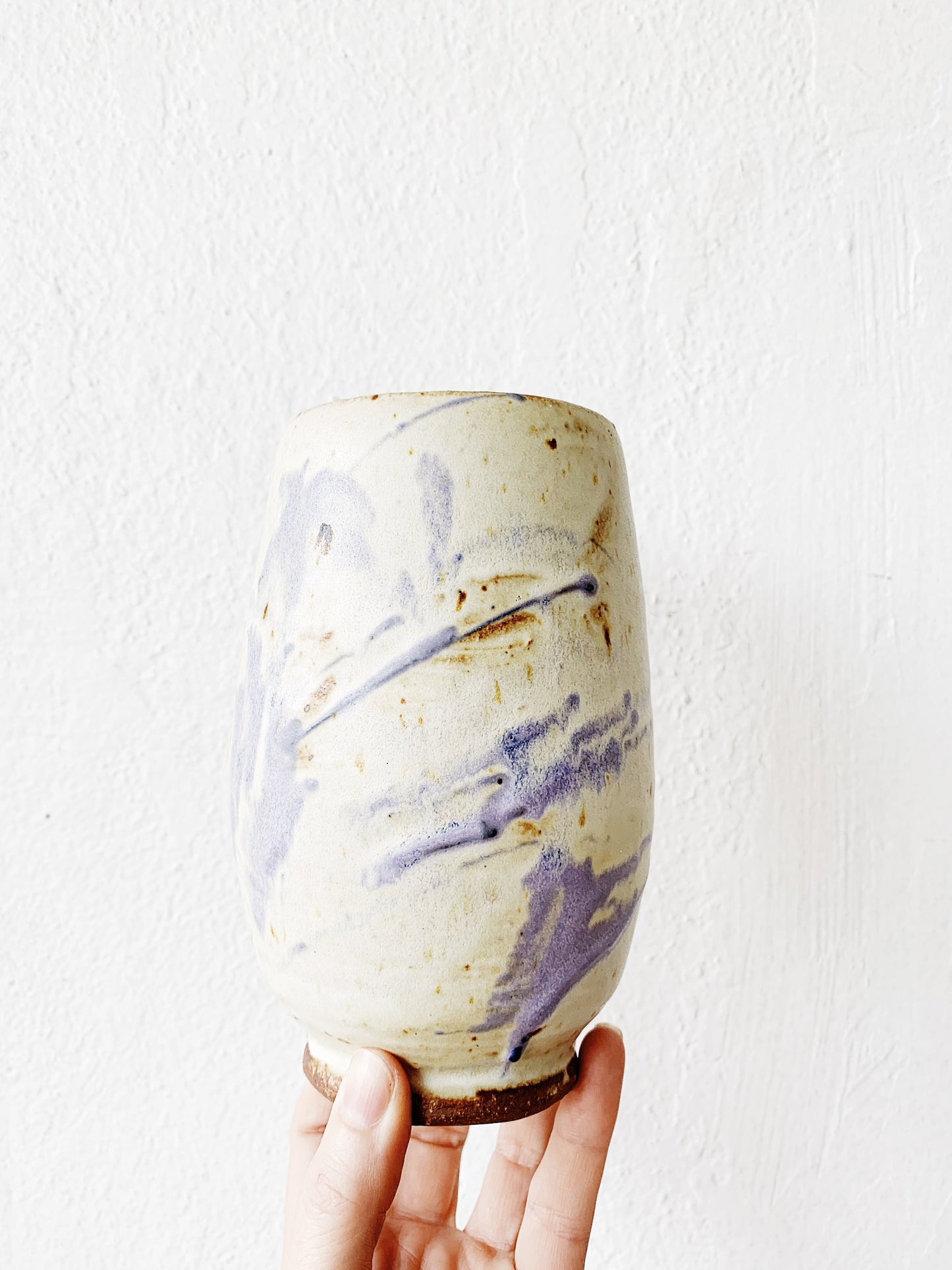 Handmade Lavender Glaze Ceramic Vase