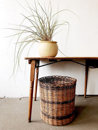 Large Vintage Planter Basket