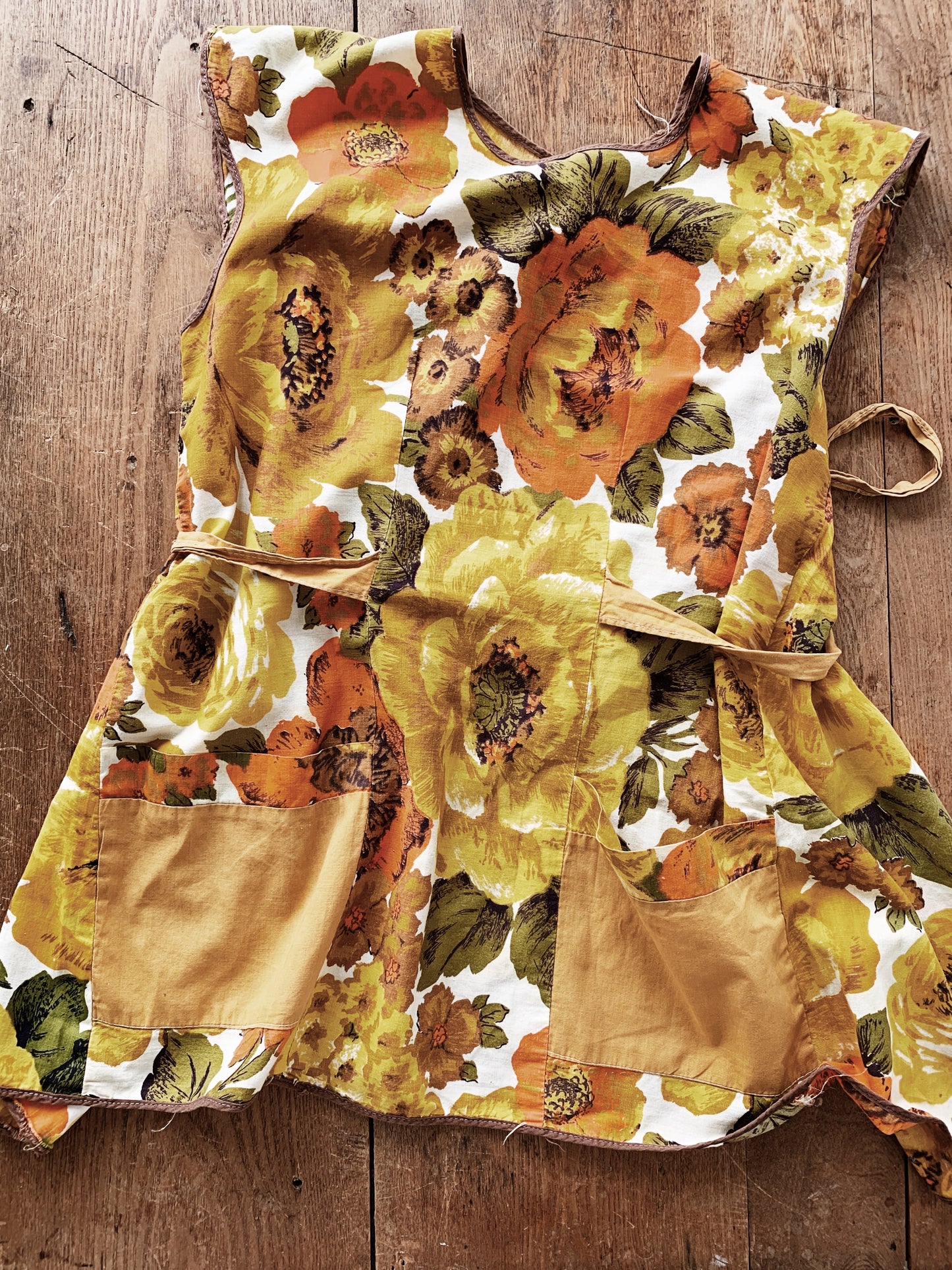 Vintage Floral Cotton Smock