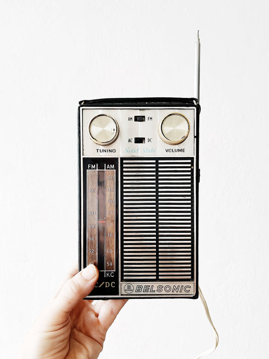 Mid Century AM/FM Portable Radio