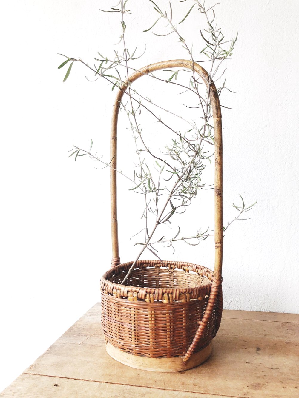 Vintage Bamboo Basket
