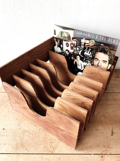 Vintage Handmade Divided Wood Organizer