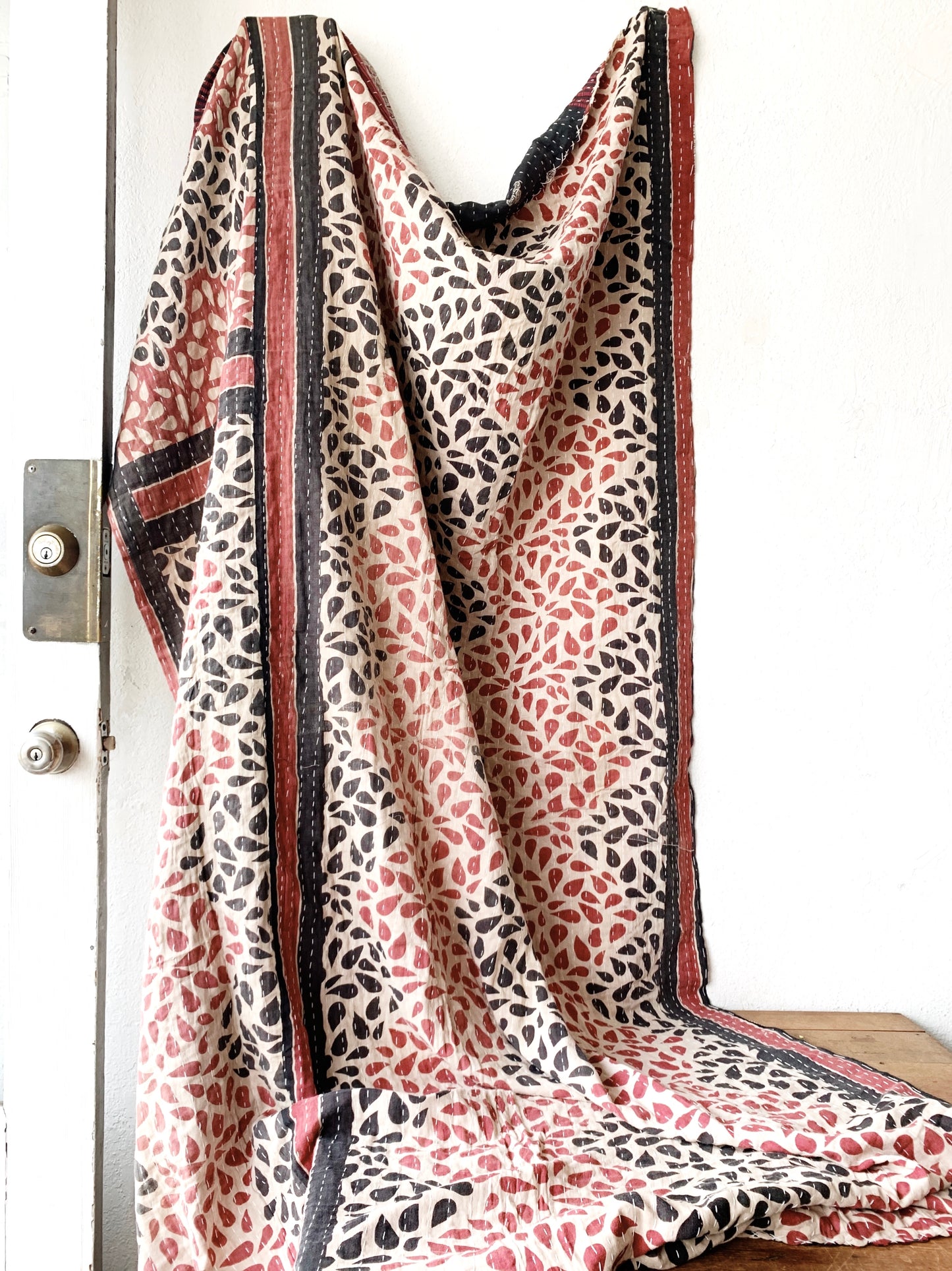 Vintage Cotton Kantha Quilt
