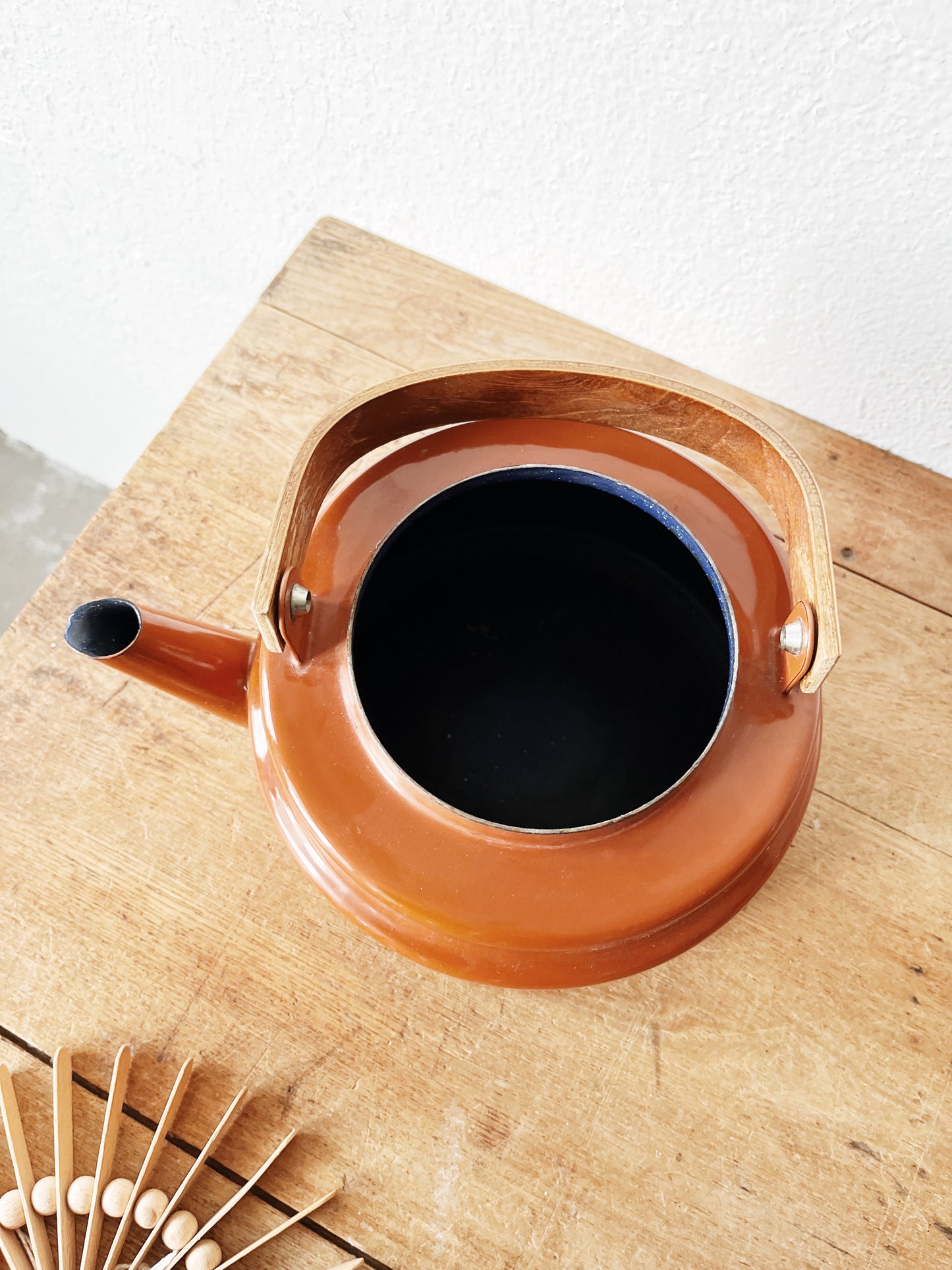 Vintage Enamel Kettle