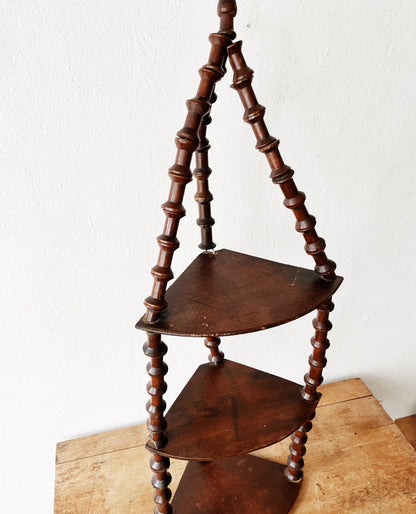Antique Folk Art Spool Shelf