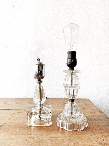 Vintage Cut Glass Lamp