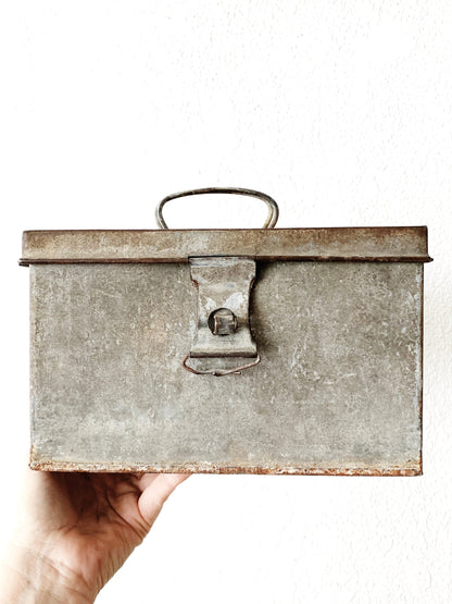 Antique Metal Tool Caddy