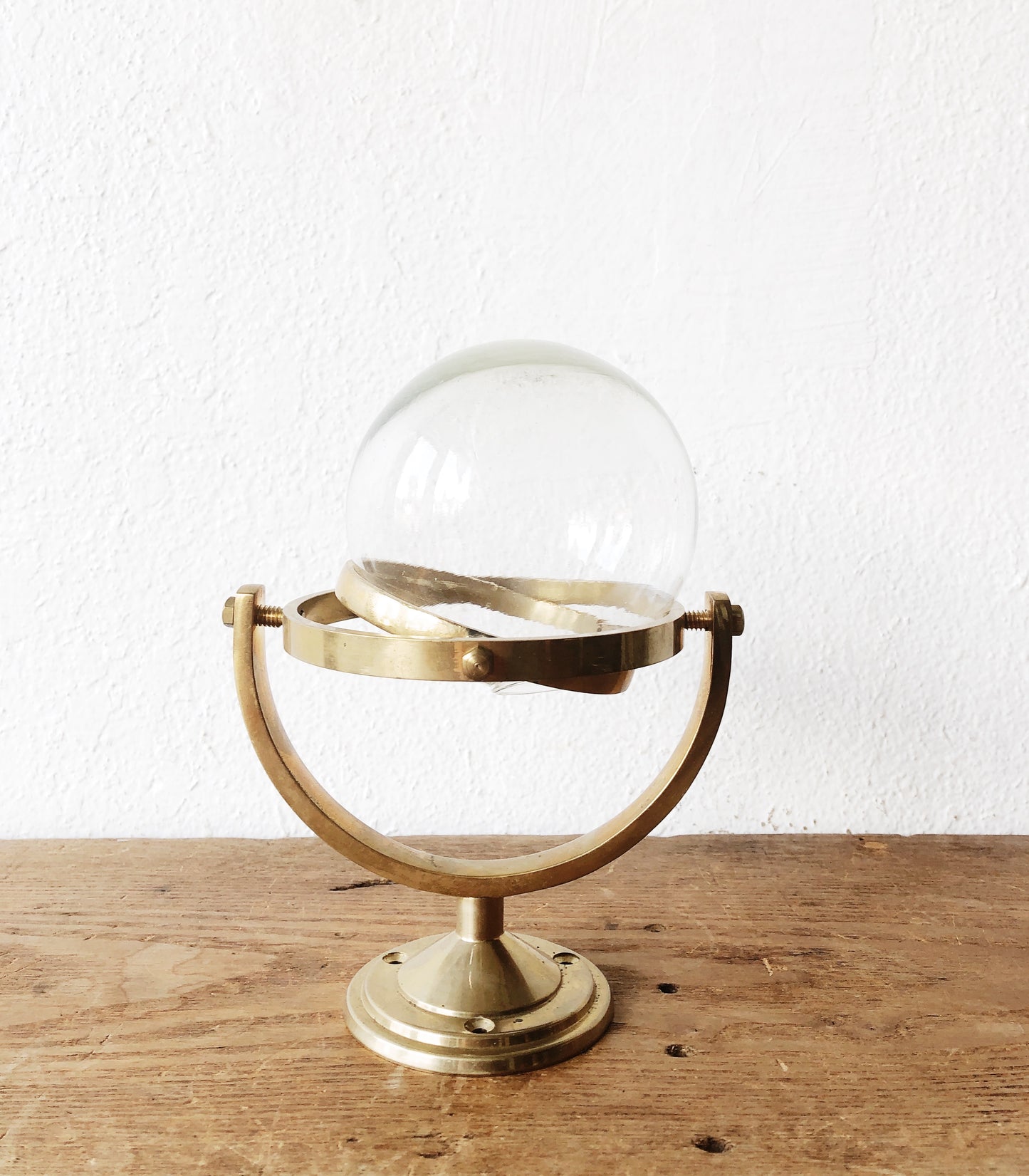 Vintage Brass Gyroscopic Sculpture