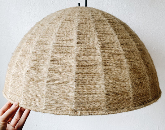 Large Vintage Woven Lamp Shade