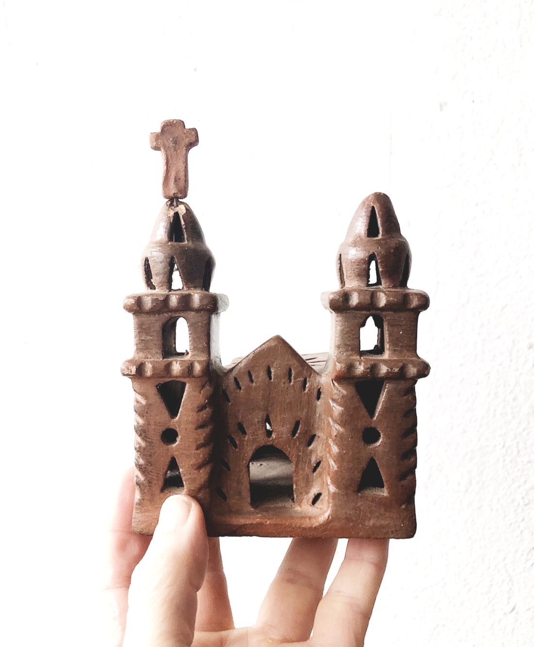Vintage Clay Mission Incense Burner