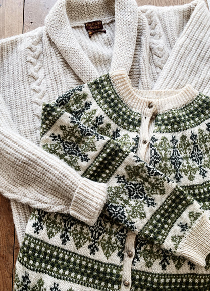 Vintage Oversized Wool Cardigan