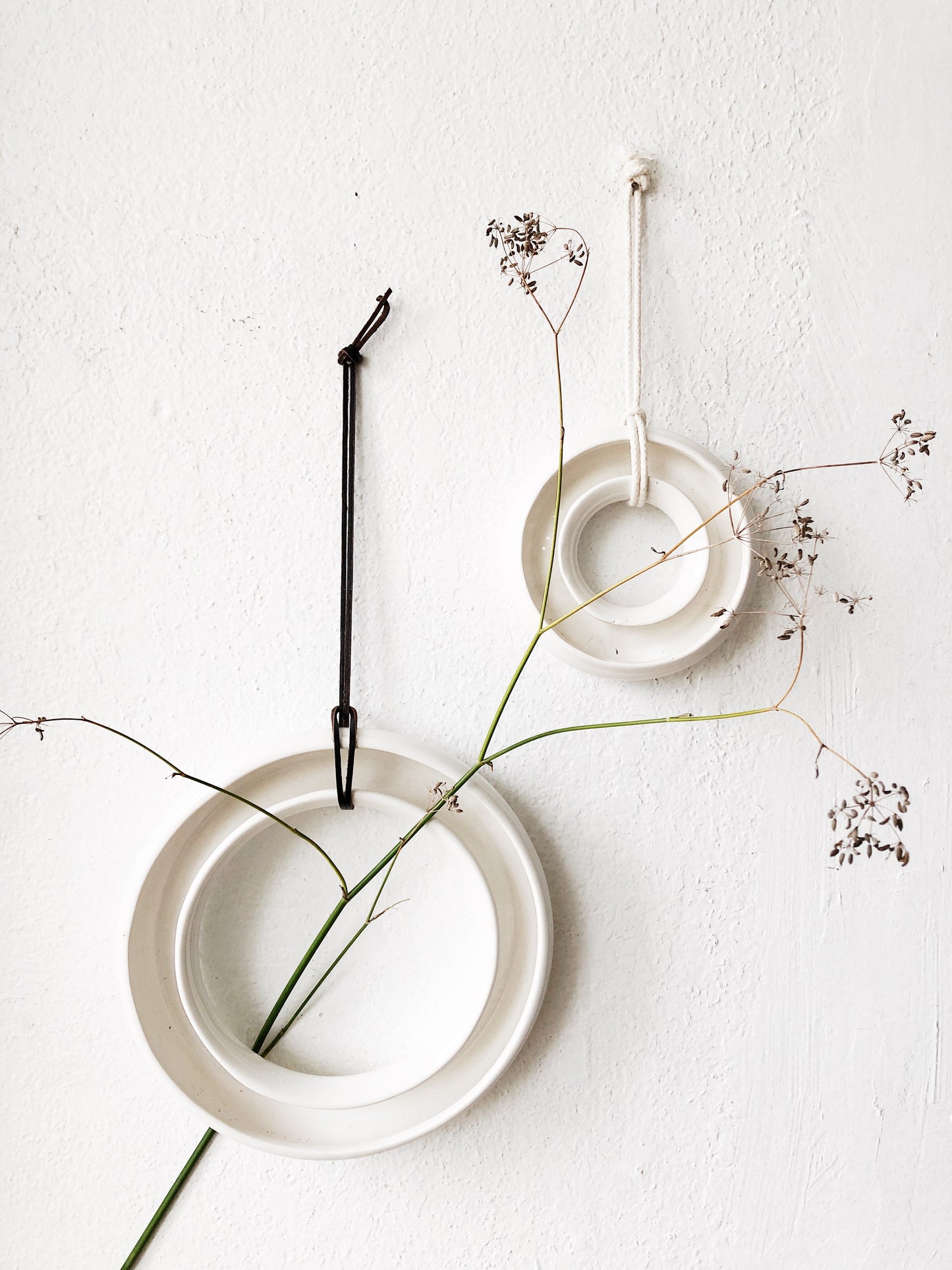 Vintage Circular Ceramic Planter