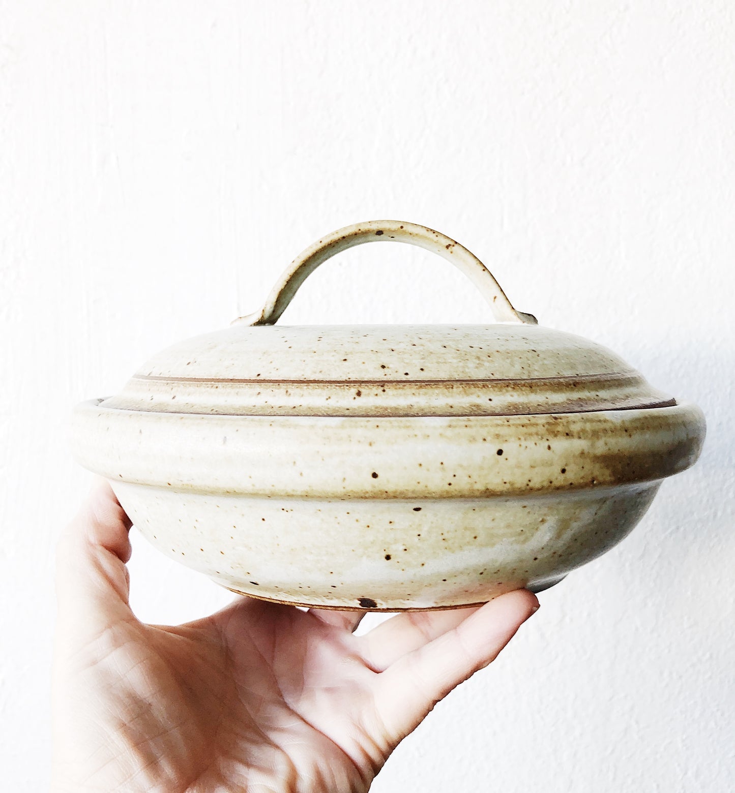 Vintage Stoneware Lidded Vessel