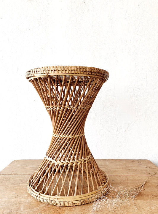 Vintage Wicker Stool