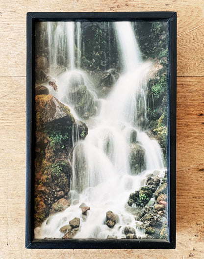 Vintage Magical Waterfall Art in Box Frame