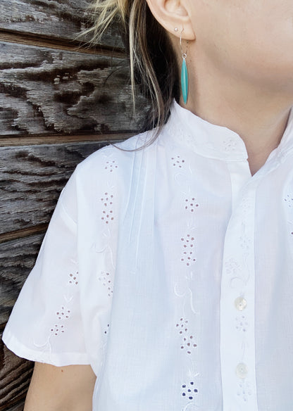 Vintage Cotton Eyelet Top
