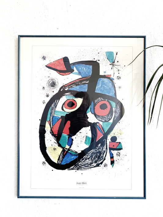 Joan Miro - Carota, 1978 Vintage Framed Poster