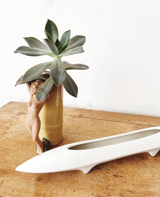 Vintage Tiki Cup Vase