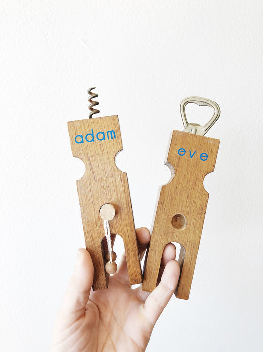 Vintage Adam and Eve Opener Set
