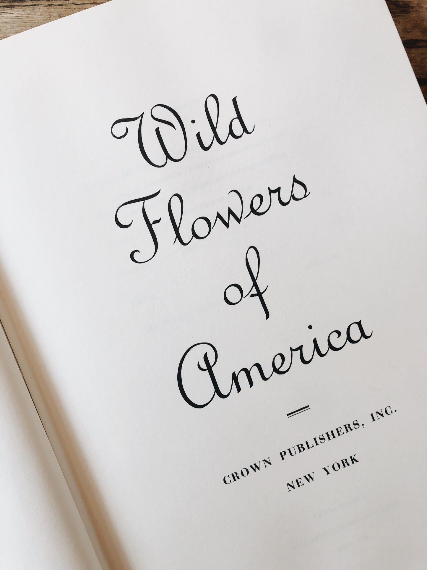 Vintage Wildflowers of America Book