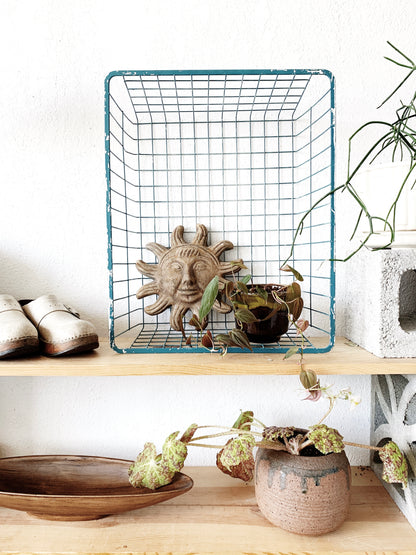 Large Vintage Metal Basket