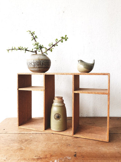 Vintage Divided Cubby Shelf