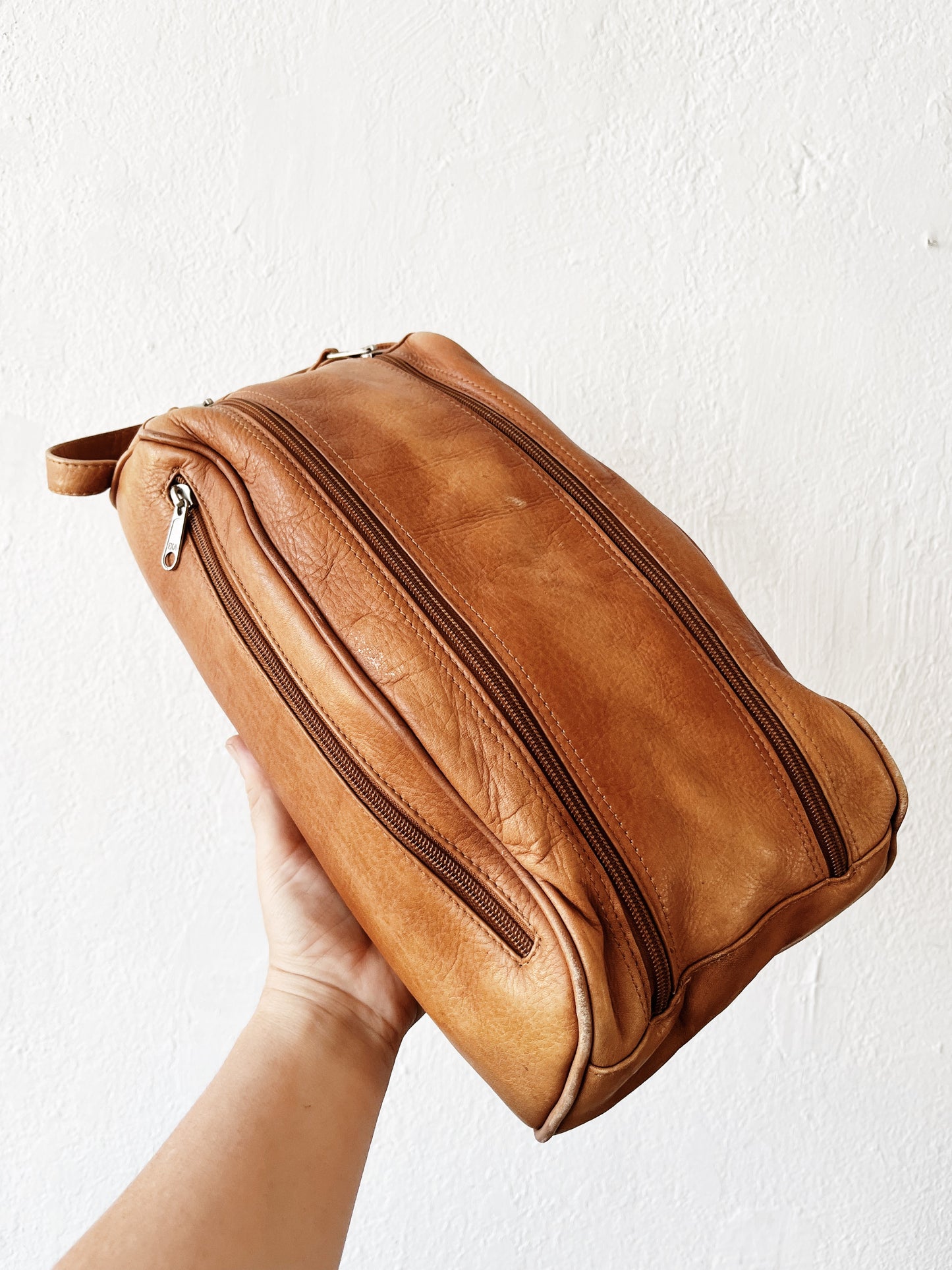 Large Leather Dopp Bag