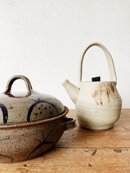 Vintage Handmade Ceramic Teapot