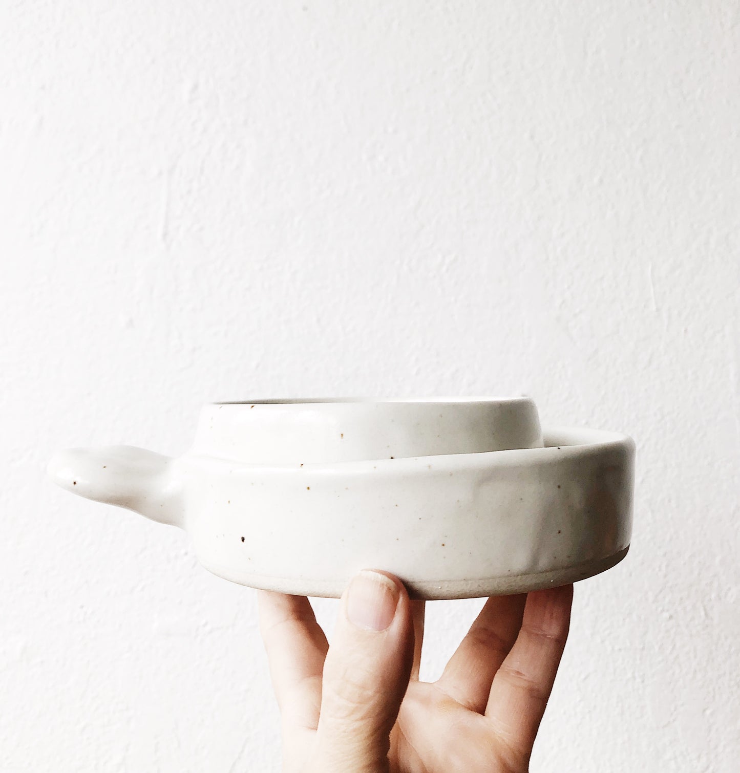 Vintage Robert Weiss Stoneware Soup and Cracker Bowl