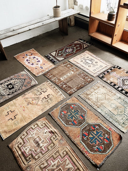 Vintage Turkish Mini Rug