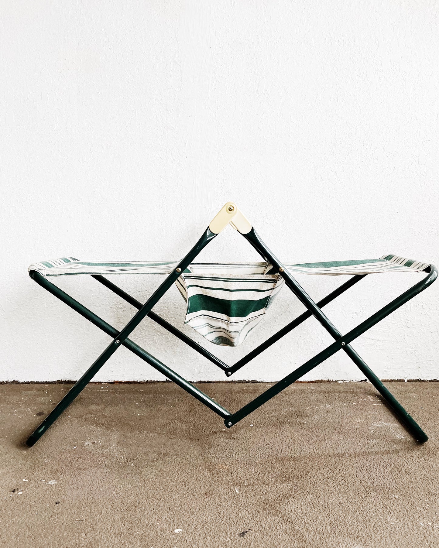 Vintage Folding Double Camp Stool