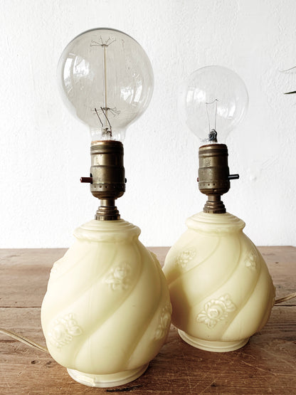 1940’s Yellow Glass Lamp