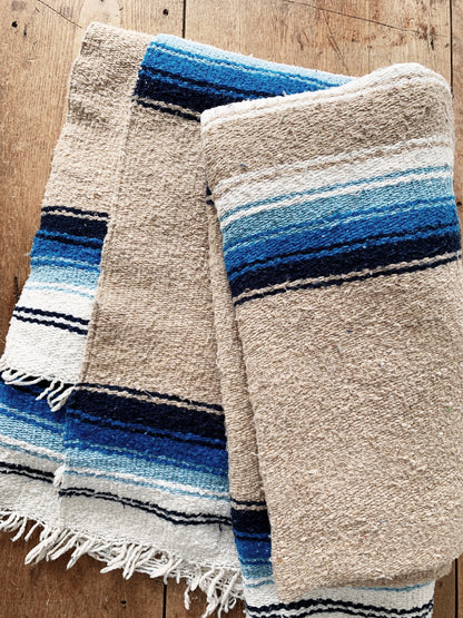 Vintage Striped Beach / Camp Blanket