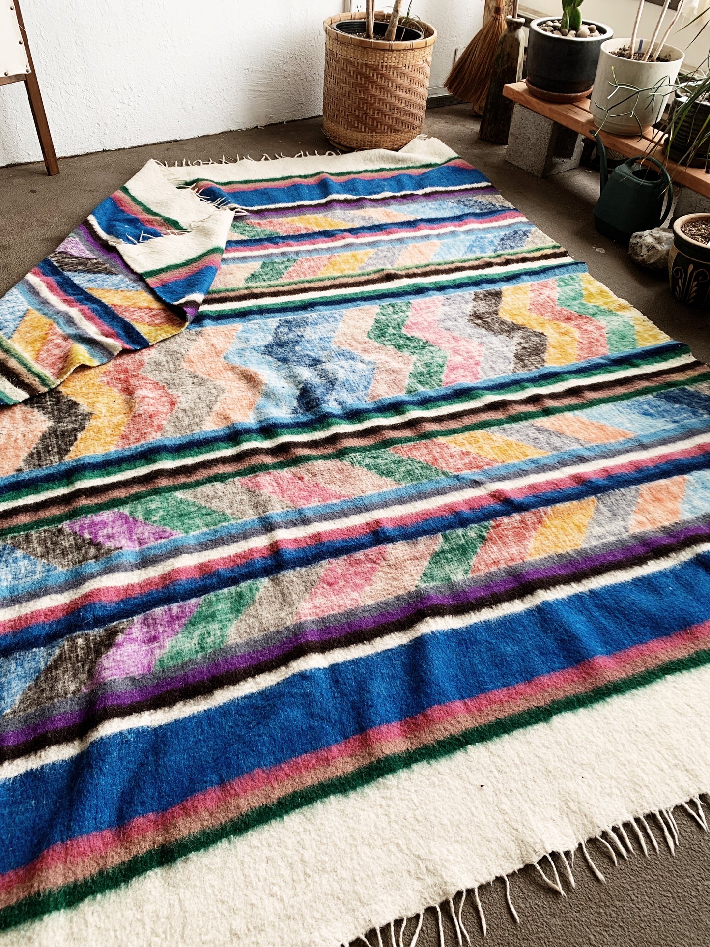 Vintage Wool Rug / Blanket