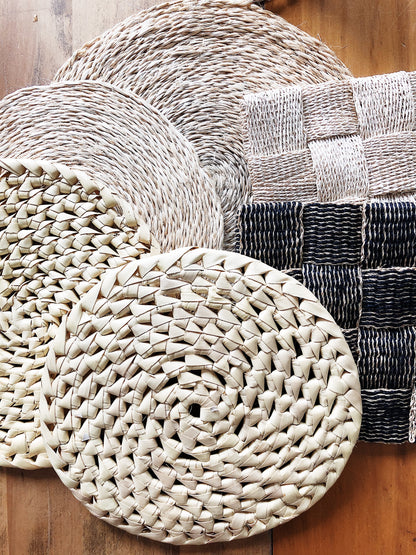 Vintage Woven Trivet Set