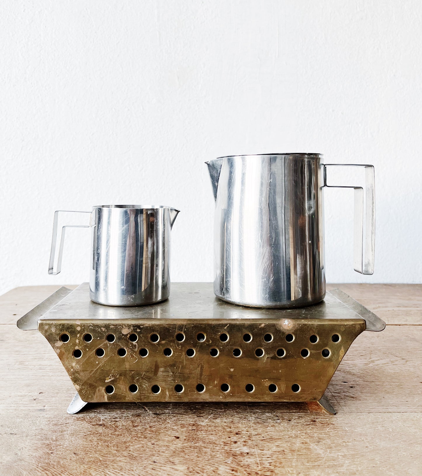 Mid Century Stainless Steel Servers