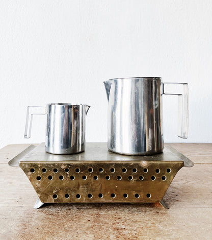 Mid Century Stainless Steel Servers