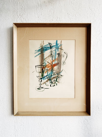 Large Mid Century Still Life Painting