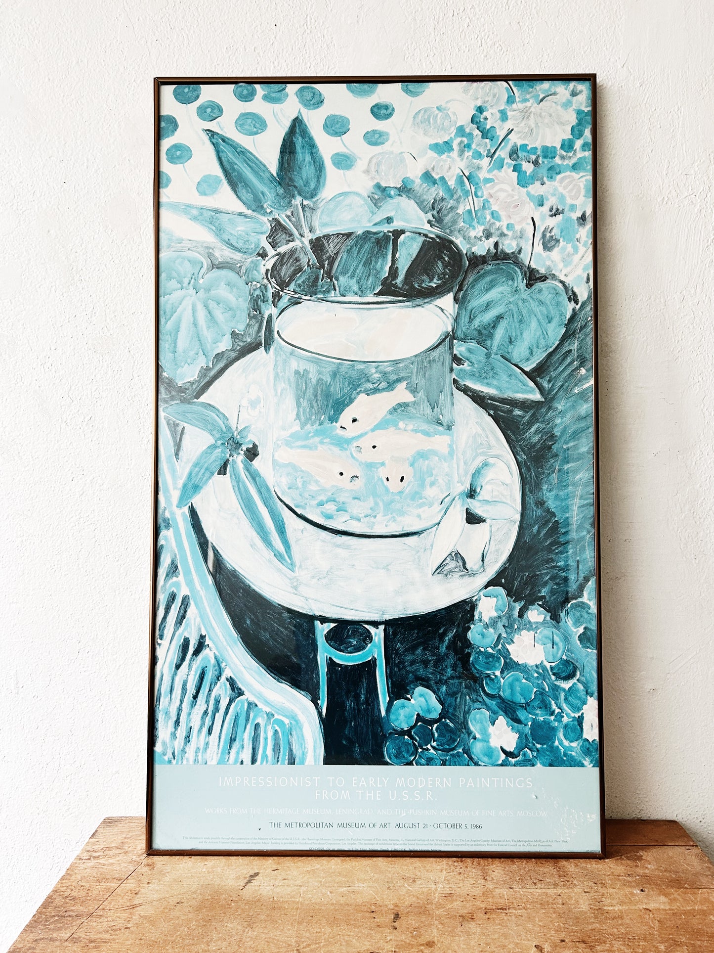 Vintage 1980’s Framed Gallery Poster