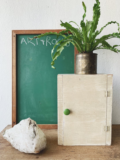 Antique Wood Apothecary/ Spice Cabinet