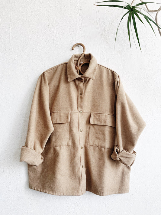 Chamois Flannel Snap Shirt Jacket