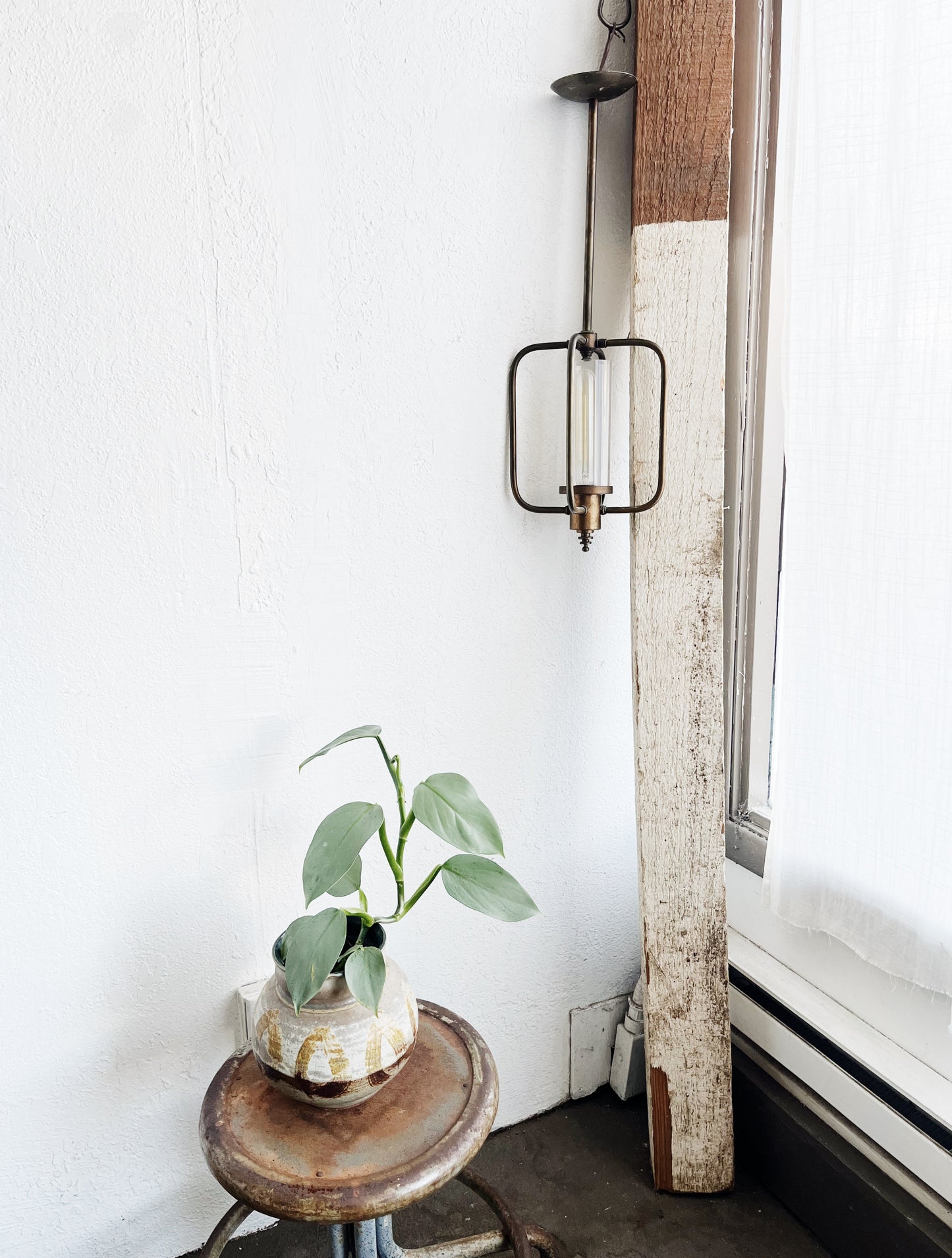 Machine Age Brass Pendant Lamp