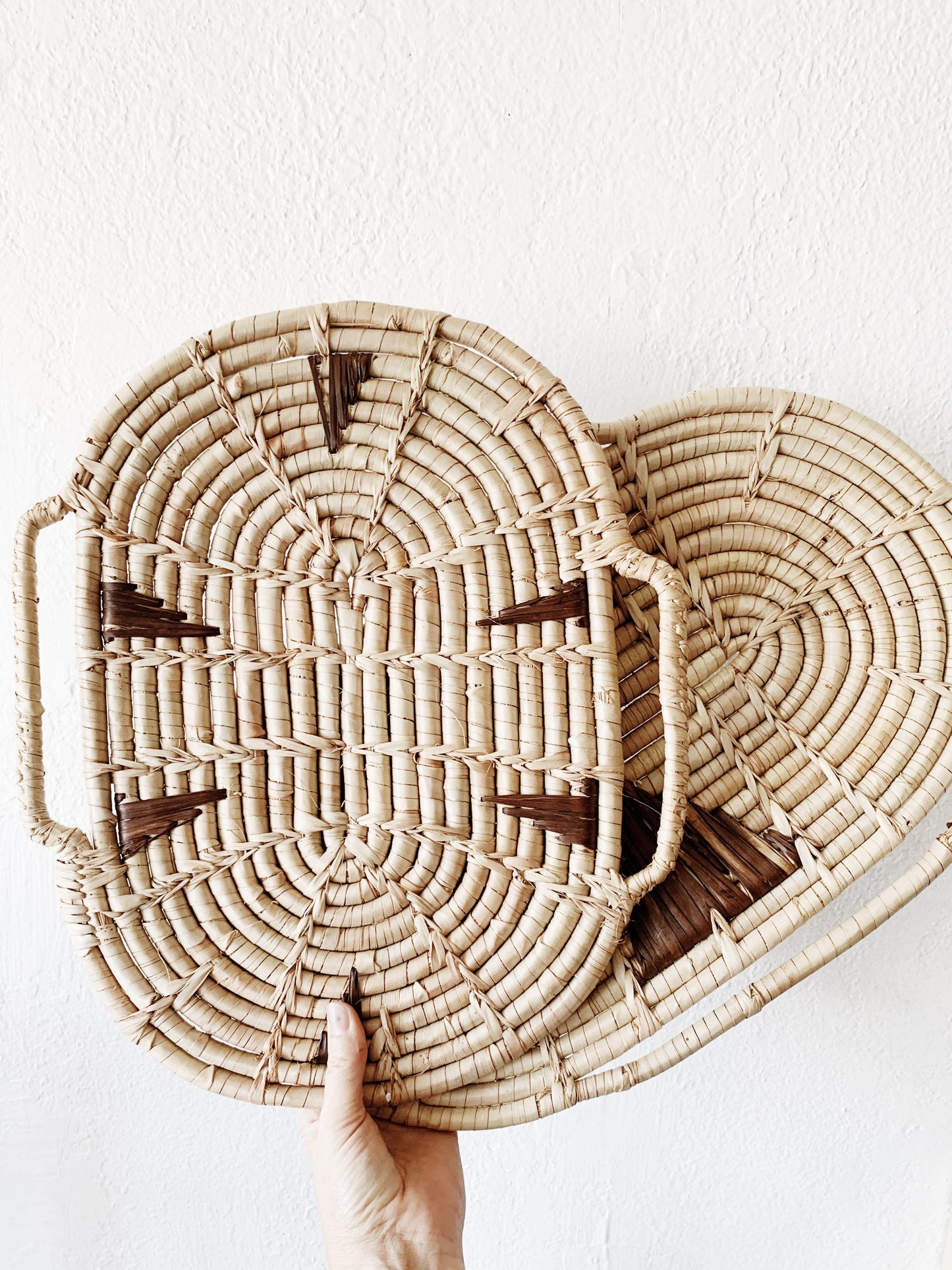 Vintage Flat Coil Baskets