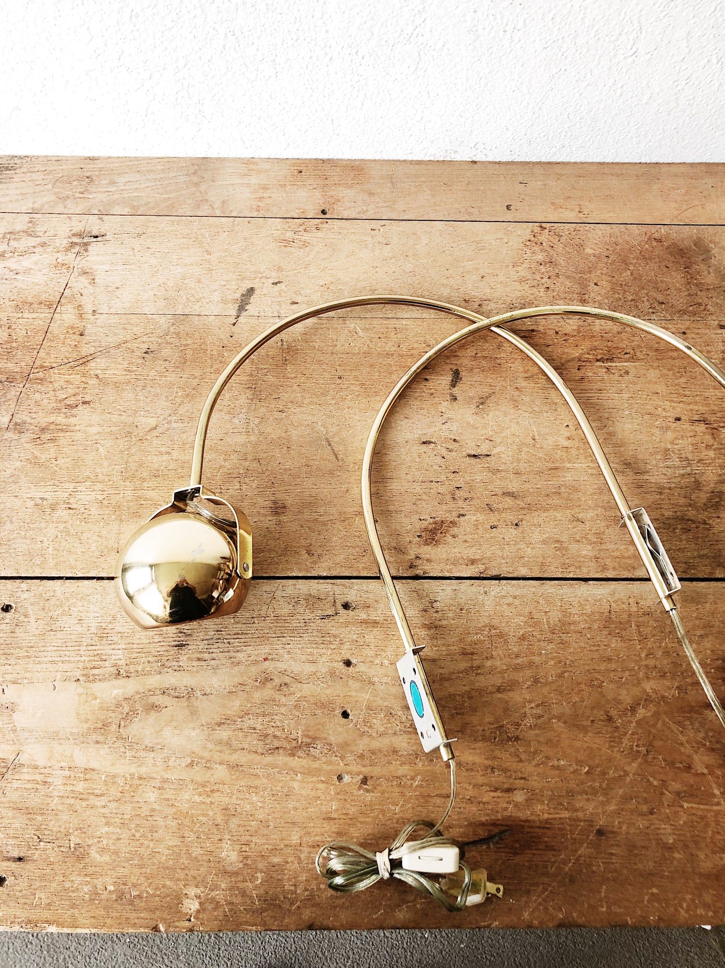 Vintage Brass Eyeball Arc Lamp