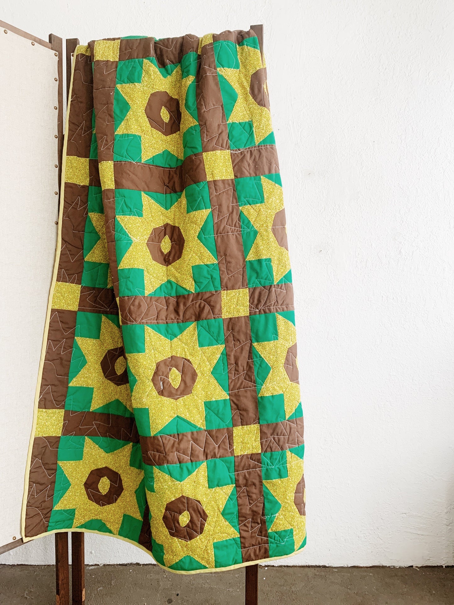 Vintage Handmade Cotton Quilt