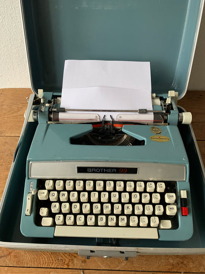 Vintage Brother 99 Portable Manual Typewriter