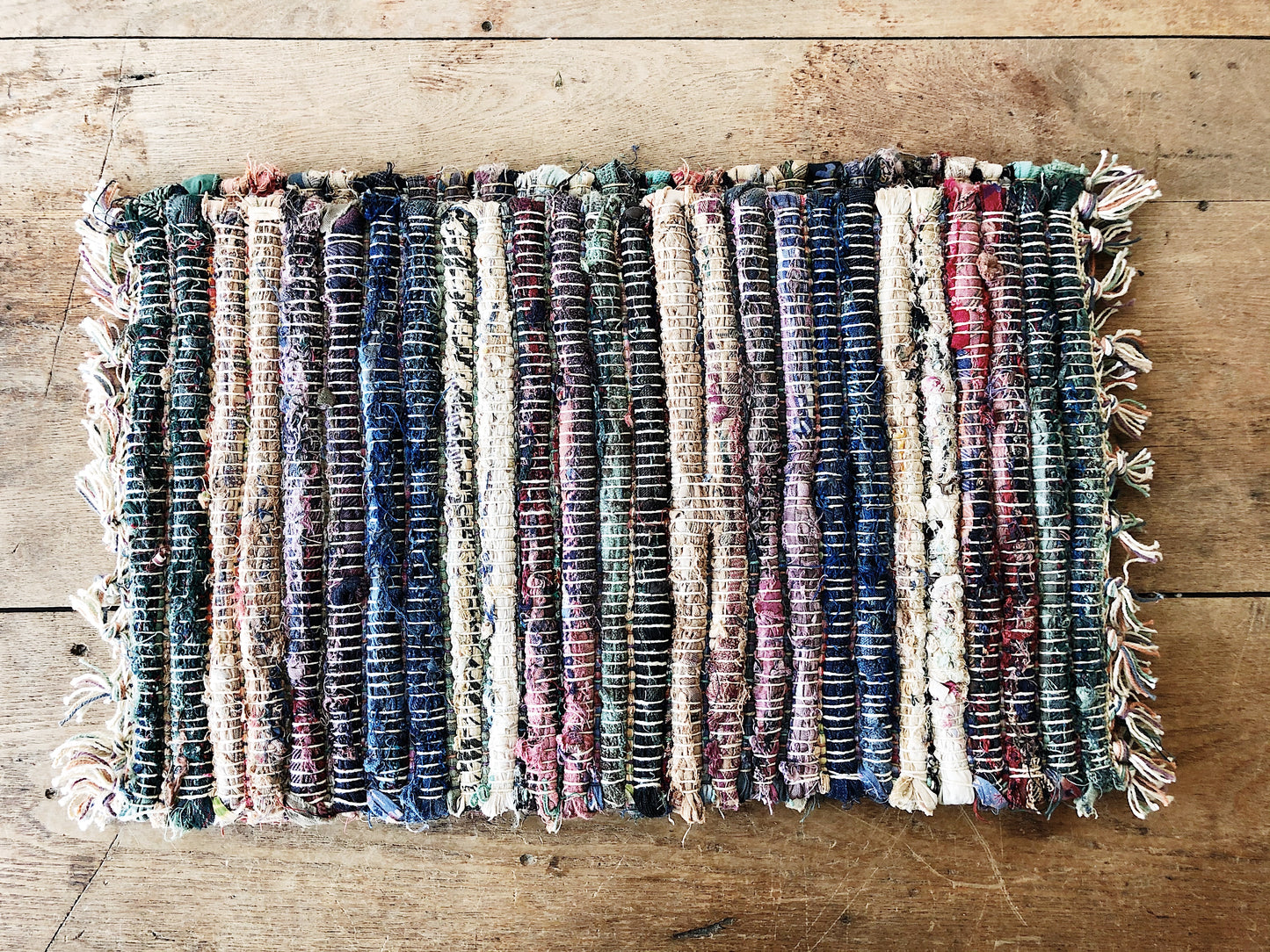 Pair Vintage Rag Mats