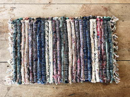 Pair Vintage Rag Mats